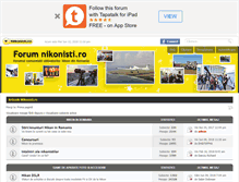 Tablet Screenshot of forum.nikonisti.ro